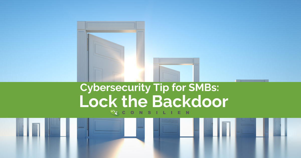Cybersecurity Tip for SMBs: Lock the Backdoor