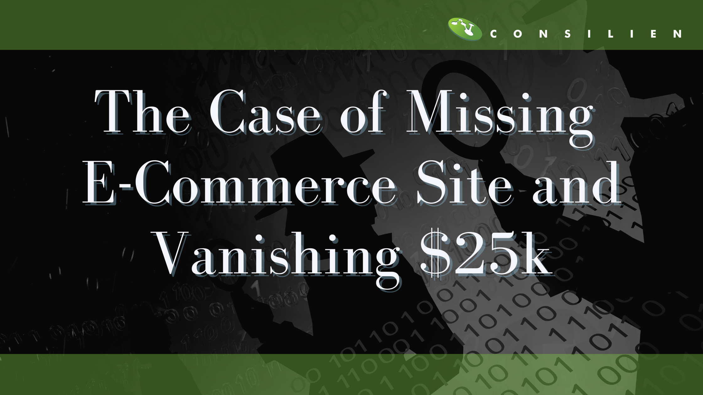 THE CASE OF THE MISSING E-COMMERCE SITE AND VANISHING $25K